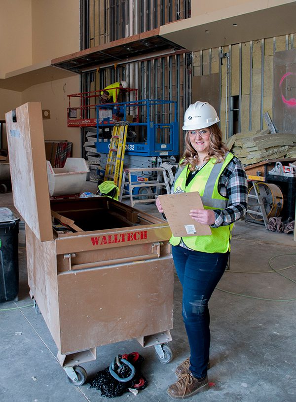 Read about Sarah's job in construction administration